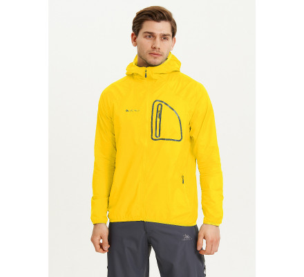 Ветровка спортивная Valianly мужская желтого цвета 93419J