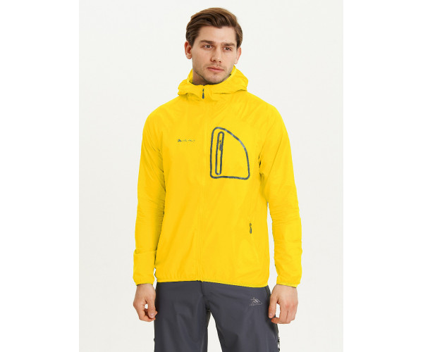 Ветровка спортивная Valianly мужская желтого цвета 93419J