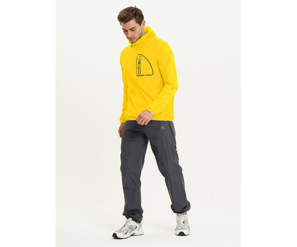 Ветровка спортивная Valianly мужская желтого цвета 93419J