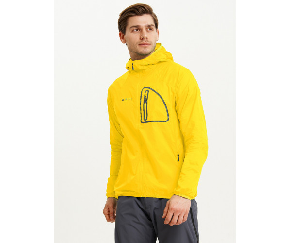 Ветровка спортивная Valianly мужская желтого цвета 93419J