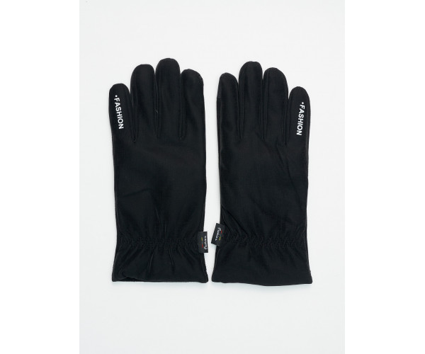 Классические перчатки зимние мужские черного цвета 601Ch