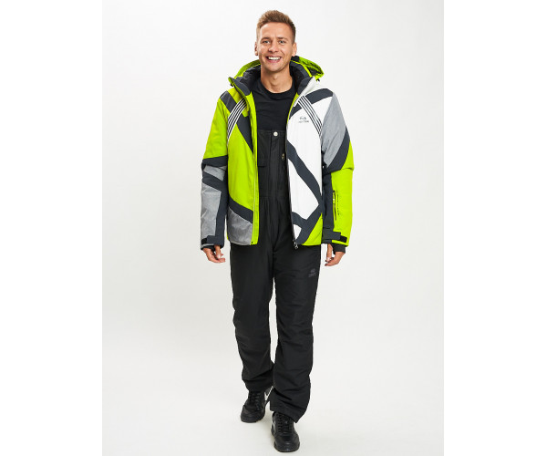 Горнолыжный костюм мужской зеленого цвета 077015Z