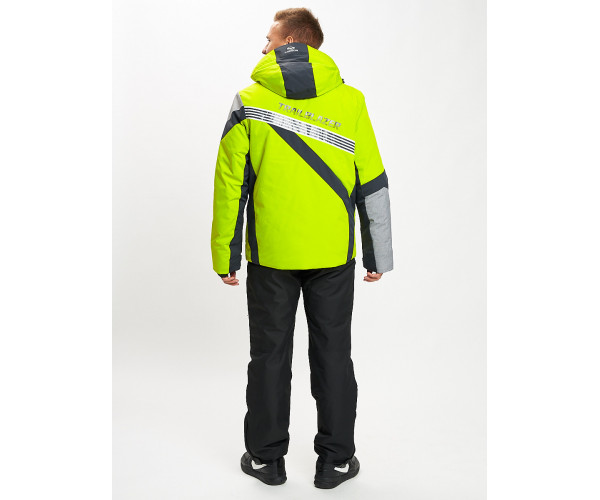 Горнолыжный костюм мужской зеленого цвета 077015Z