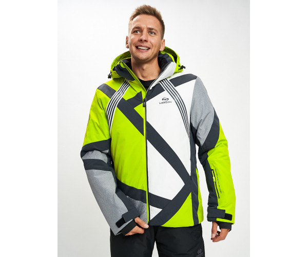 Горнолыжный костюм мужской зеленого цвета 077015Z