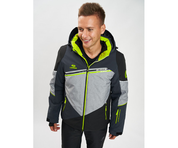 Горнолыжная куртка мужская темно-серого цвета 77016TC