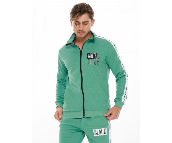 Спортивный костюм трикотажный салатового цвета 9153Sl