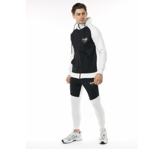 Спортивный костюм трикотажный черного цвета 9150Ch