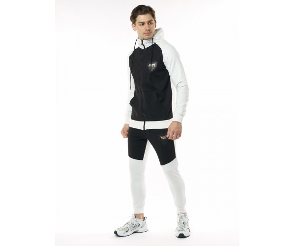 Спортивный костюм трикотажный черного цвета 9150Ch