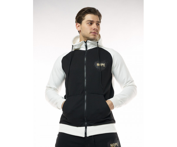 Спортивный костюм трикотажный черного цвета 9150Ch