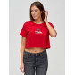 Топ футболка женская красного цвета 9008Kr