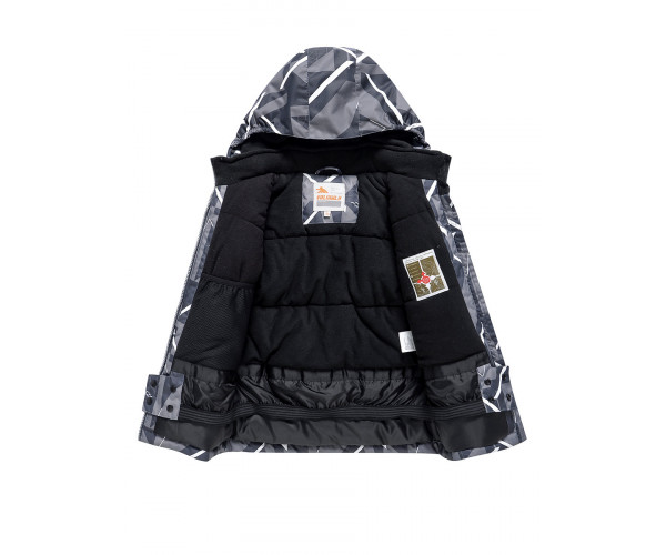 Горнолыжный костюм Valianly для мальчика темно-серого цвета 9019TC