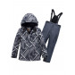 Горнолыжный костюм Valianly для мальчика темно-серого цвета 9019TC