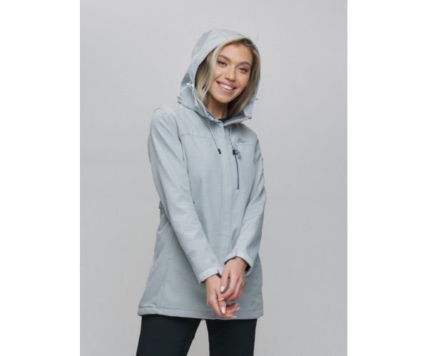 Костюм женский  светло-серого цвета 02022SS