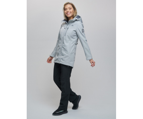 Костюм женский  светло-серого цвета 02022SS