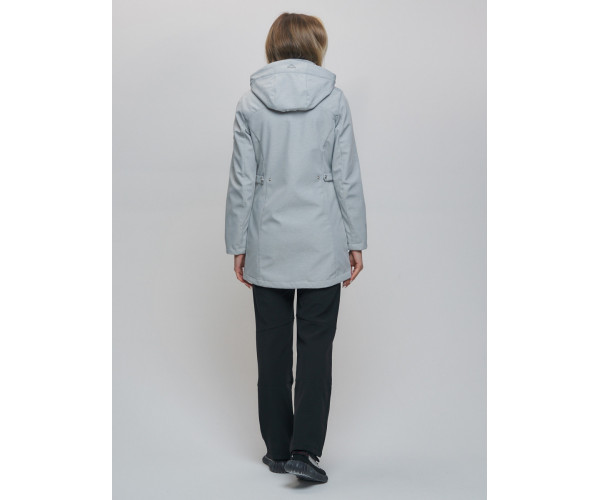 Костюм женский  светло-серого цвета 02022SS