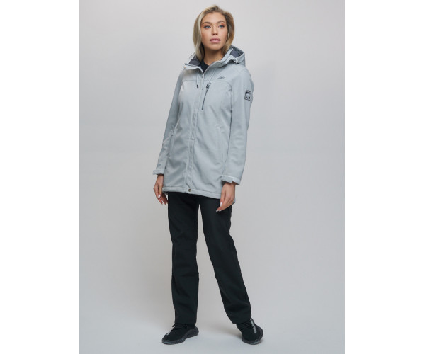 Костюм женский  светло-серого цвета 02022SS