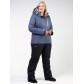 Женский зимний костюм горнолыжный большого размера синего цвета 021982S