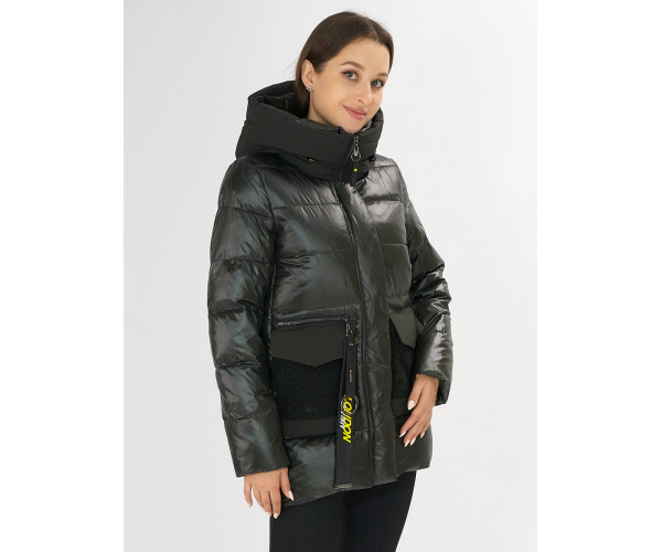 Куртка зимняя болотного цвета 7389Bt