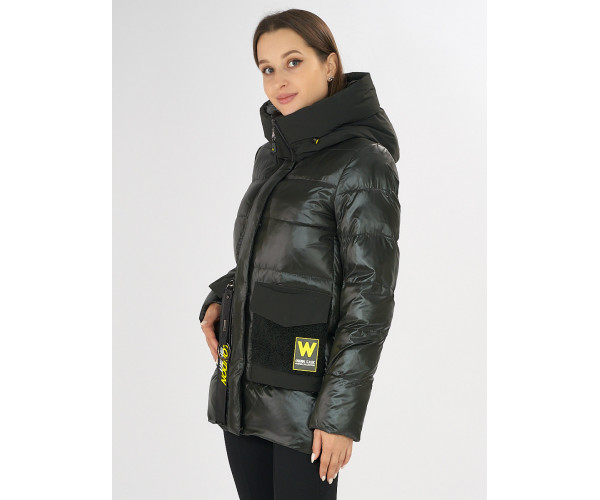 Куртка зимняя болотного цвета 7389Bt