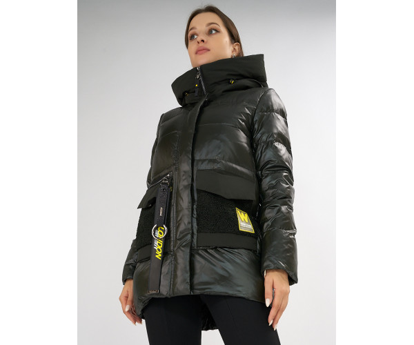 Куртка зимняя болотного цвета 7389Bt