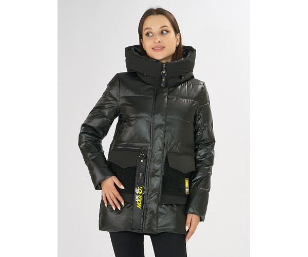 Куртка зимняя болотного цвета 7389Bt