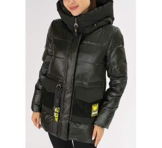 Куртка зимняя болотного цвета 7389Bt