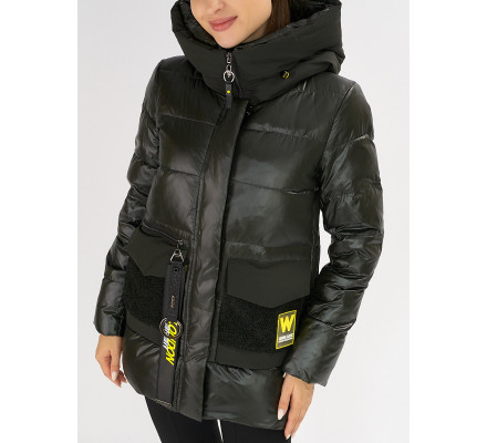 Куртка зимняя болотного цвета 7389Bt