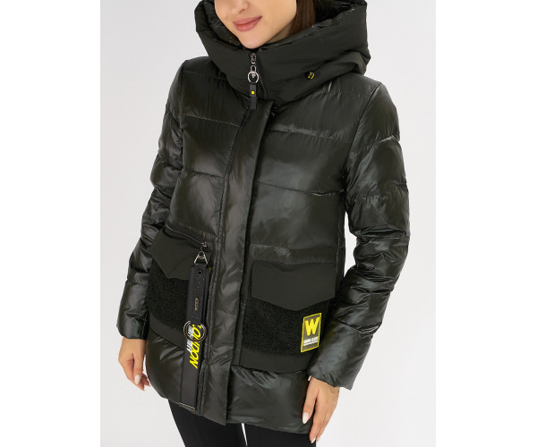 Куртка зимняя болотного цвета 7389Bt