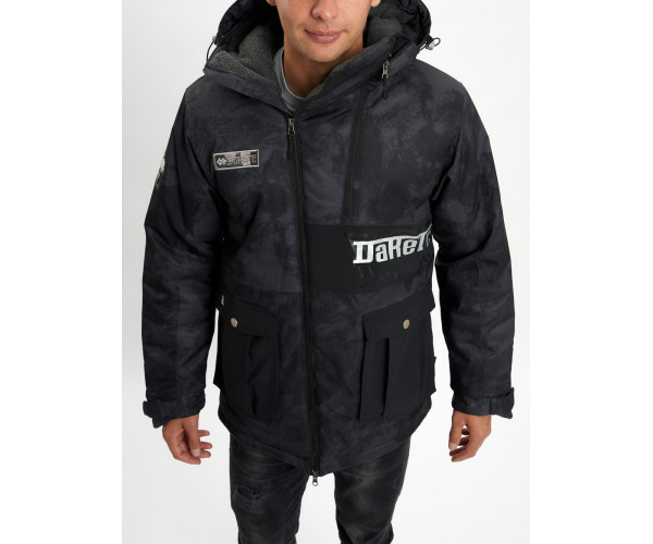 Молодежная зимняя куртка мужская черного цвета 059Ch