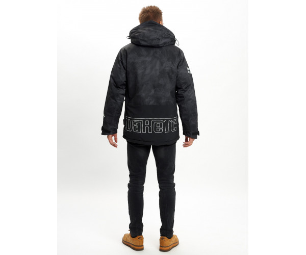 Молодежная зимняя куртка мужская черного цвета 059Ch