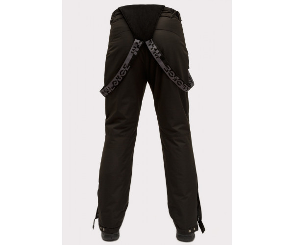 Мужские зимние горнолыжные брюки черного цвета 804Ch
