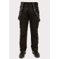 Мужские зимние горнолыжные брюки черного цвета 804Ch