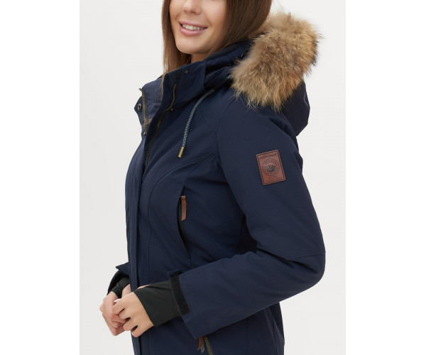Парка женская  темно-синего цвета 1957TS