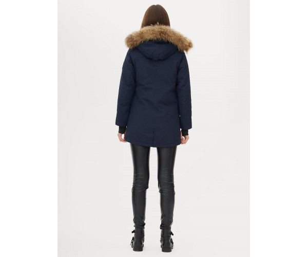 Парка женская  темно-синего цвета 1957TS