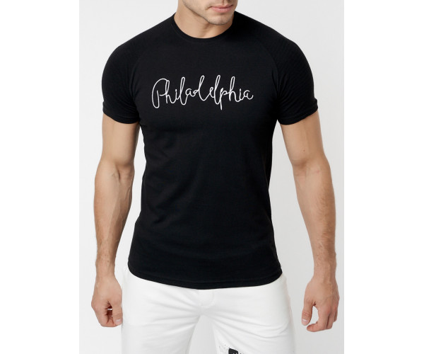 Футболка мужская черного цвета 229001Ch