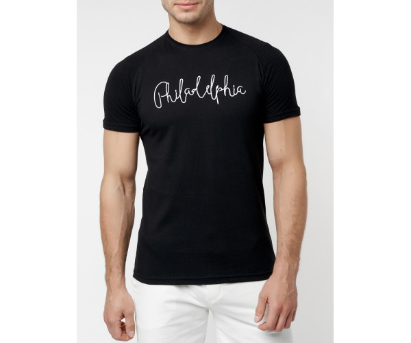 Футболка мужская черного цвета 229001Ch