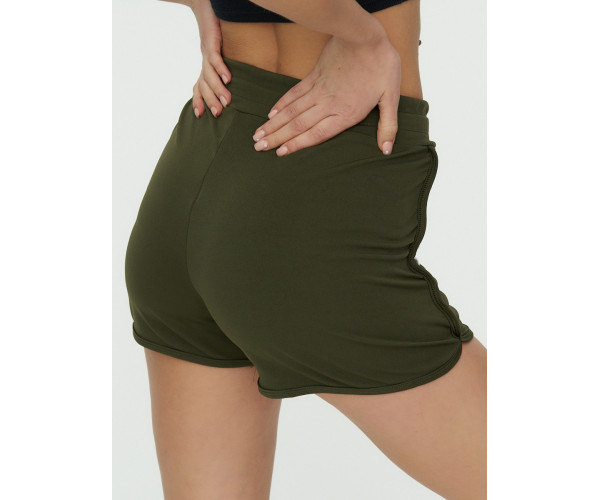 Спортивные шорты женские хаки цвета 3006Kh