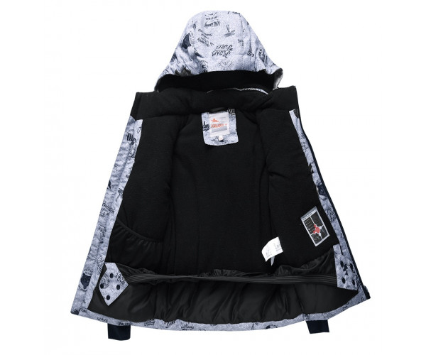 Подростковый для мальчика зимний костюм горнолыжный серого цвета 8819Sr