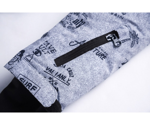 Подростковый для мальчика зимний костюм горнолыжный серого цвета 8819Sr