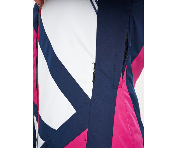 Горнолыжный костюм женский розового цвета 077031R