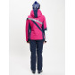 Горнолыжный костюм женский розового цвета 077031R