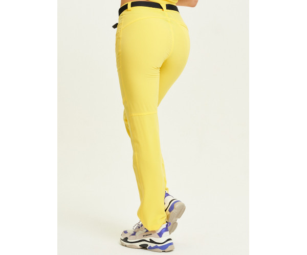Спортивные брюки Valianly женские желтого цвета 33419J