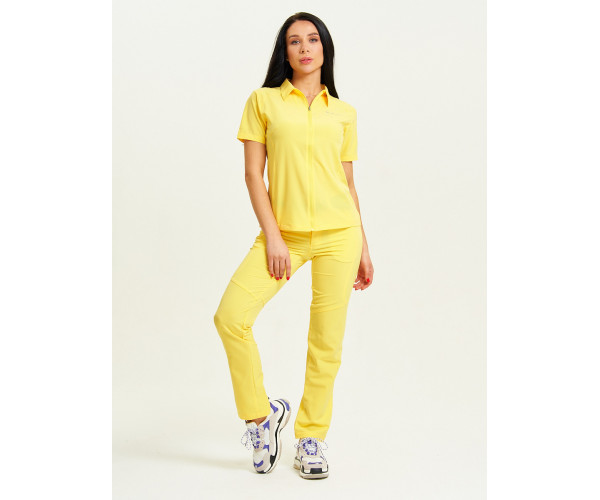 Спортивные брюки Valianly женские желтого цвета 33419J