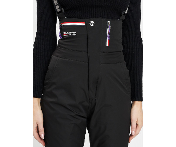 Горнолыжный костюм женский желтого цвета 077031J