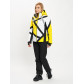 Горнолыжный костюм женский желтого цвета 077031J