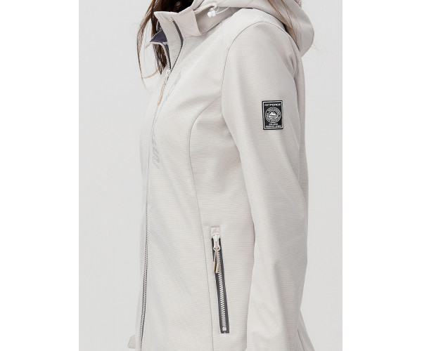 Ветровка  женская бежевого цвета 2031B