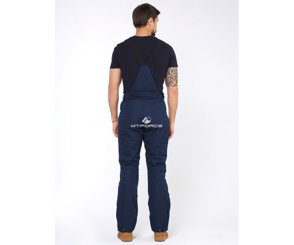 Мужские зимние горнолыжные брюки темно-синего цвета 18005TS