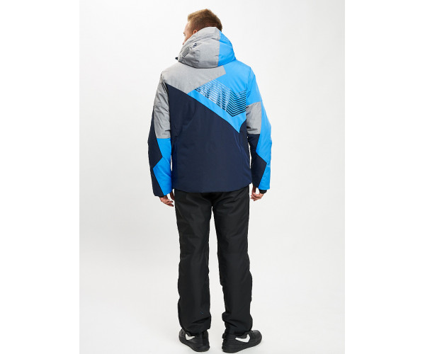 Горнолыжный костюм мужской синего цвета 077019S