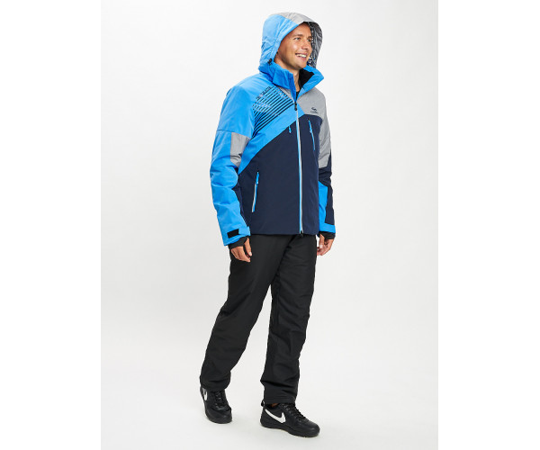 Горнолыжный костюм мужской синего цвета 077019S