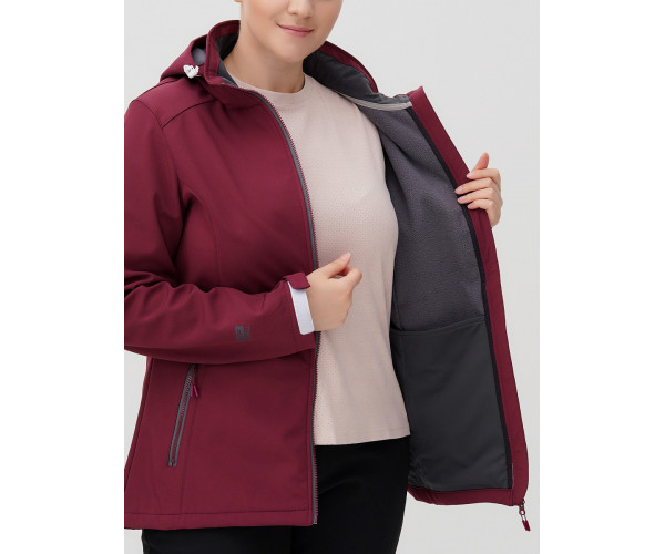 Костюм  bigsize бордового цвета 02031-1Bo